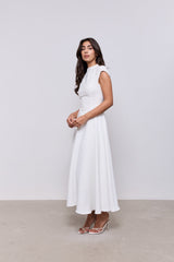 Cap Sleeve Midi Dress