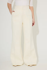 Cotton Mix Structured Trousers