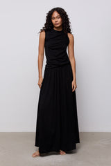 Sheer Knitted Maxi Skirt