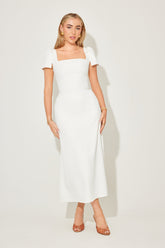 Square Neck Slip Midi Dress