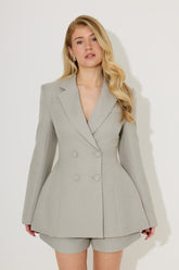 Wool Mix Tailored Blazer