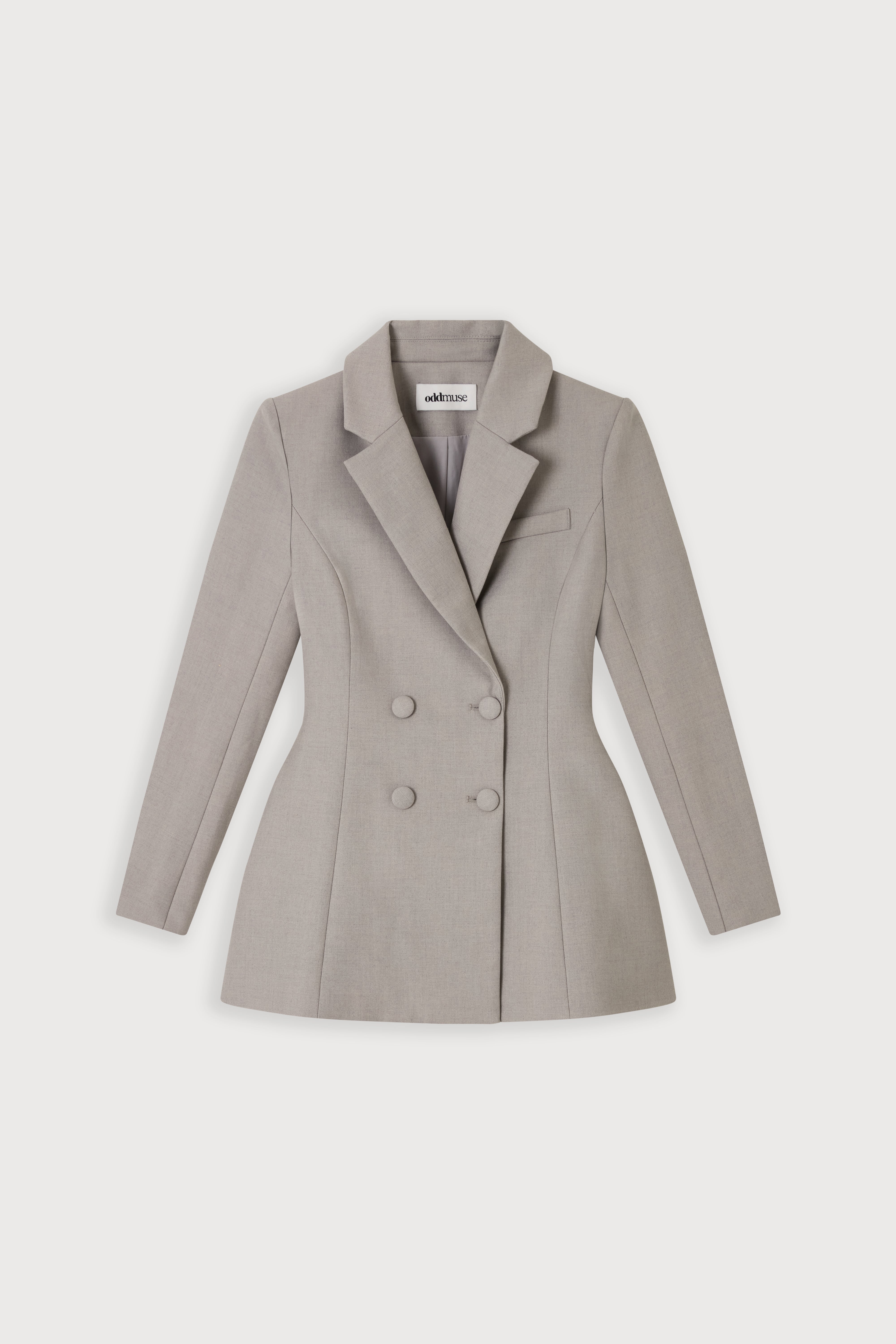 Wool Mix Tailored Blazer