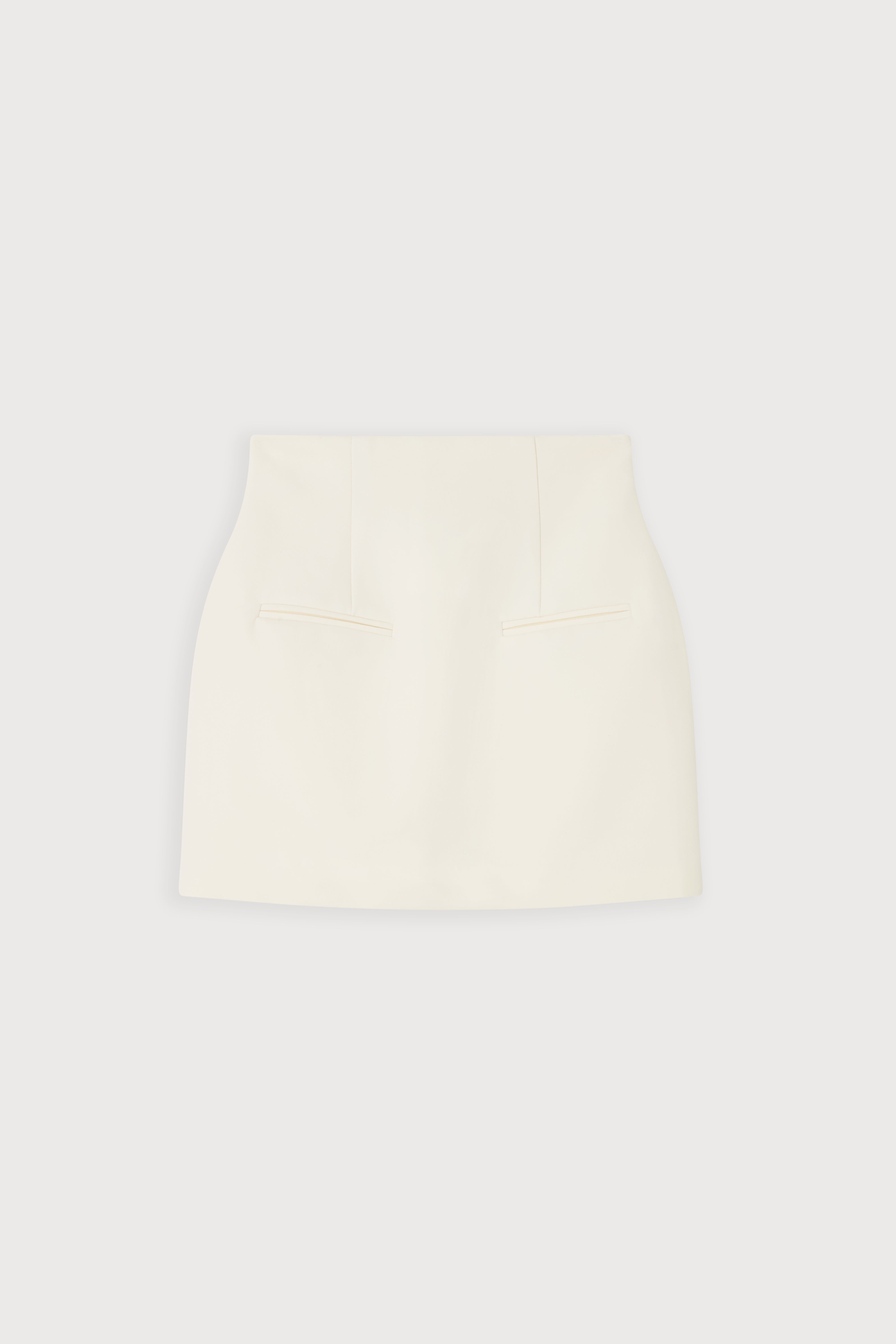Cotton Mix Structured Skirt