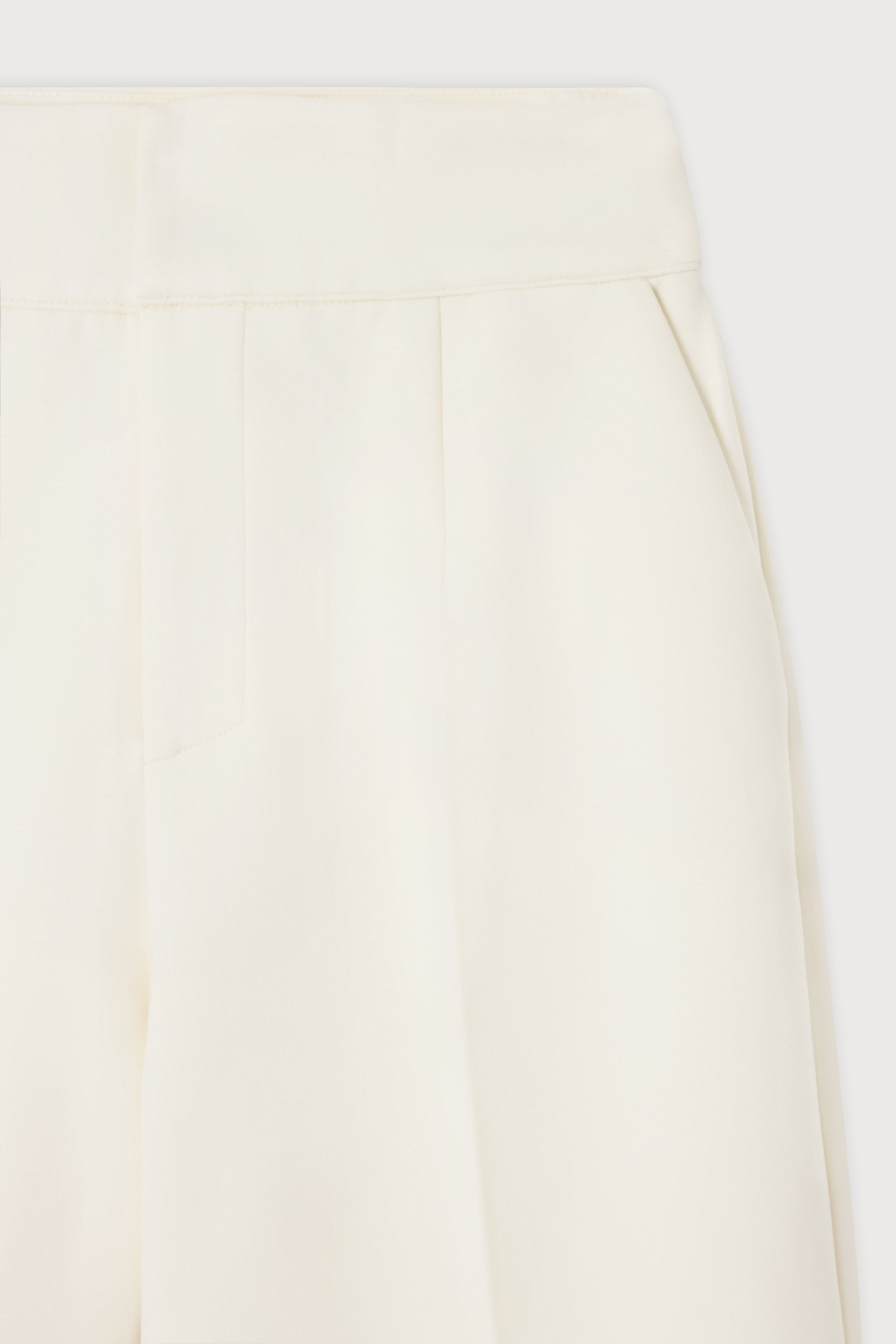Cotton Mix Structured Trousers
