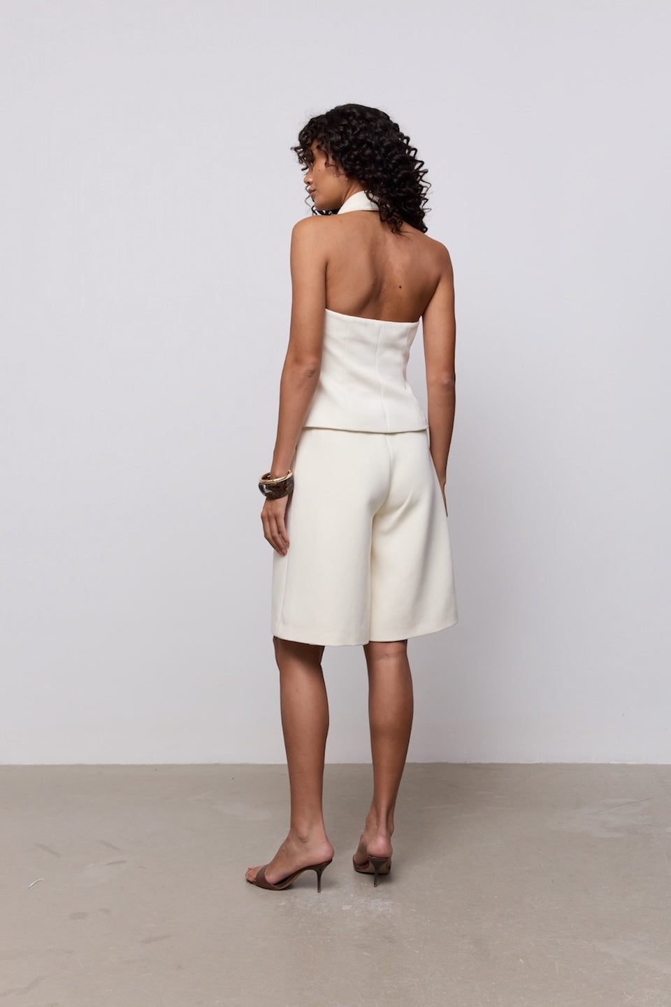 Cotton Mix Long Line Shorts