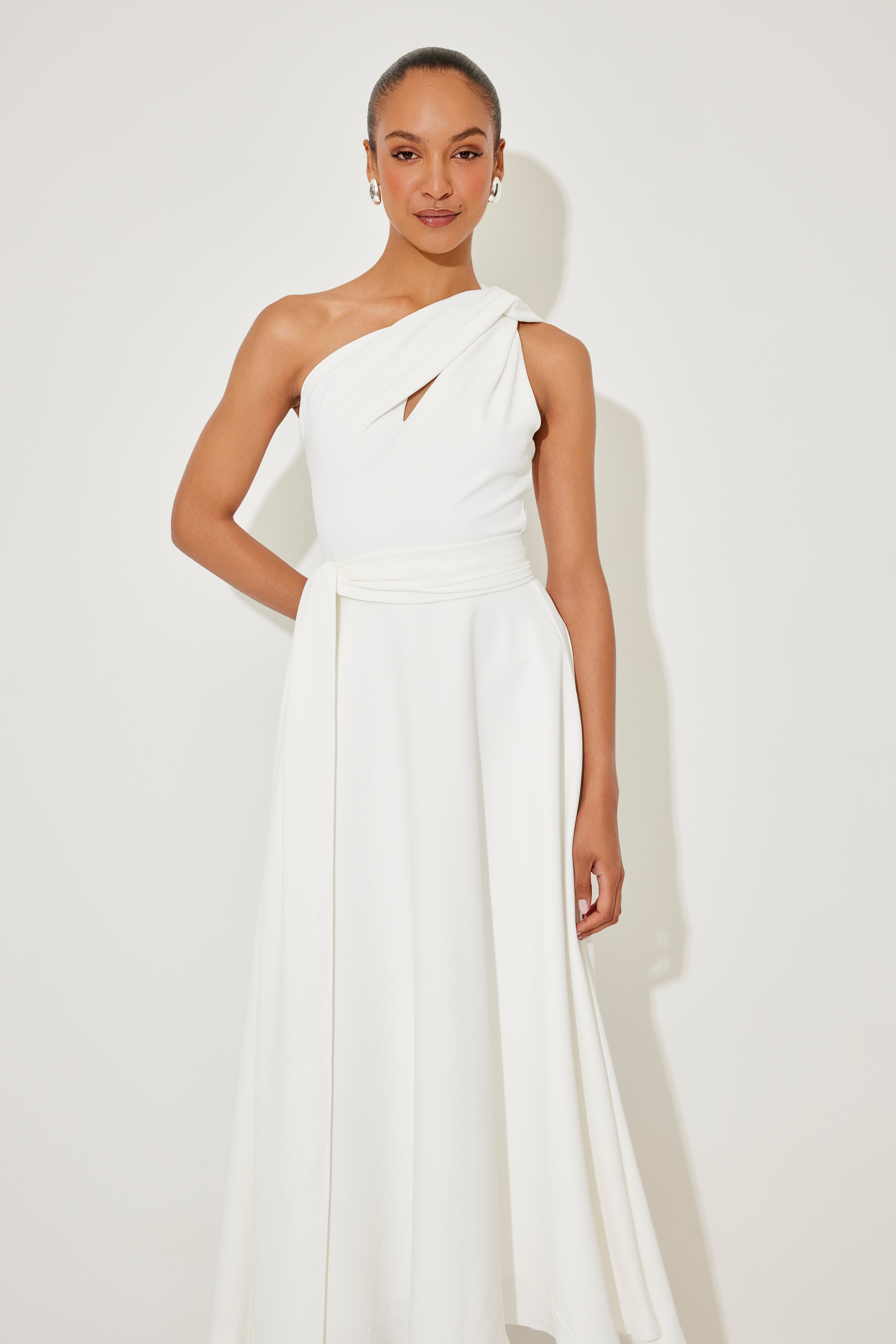 Asymmetric Midi Dress