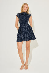 Cap Sleeve Gathered Mini Dress