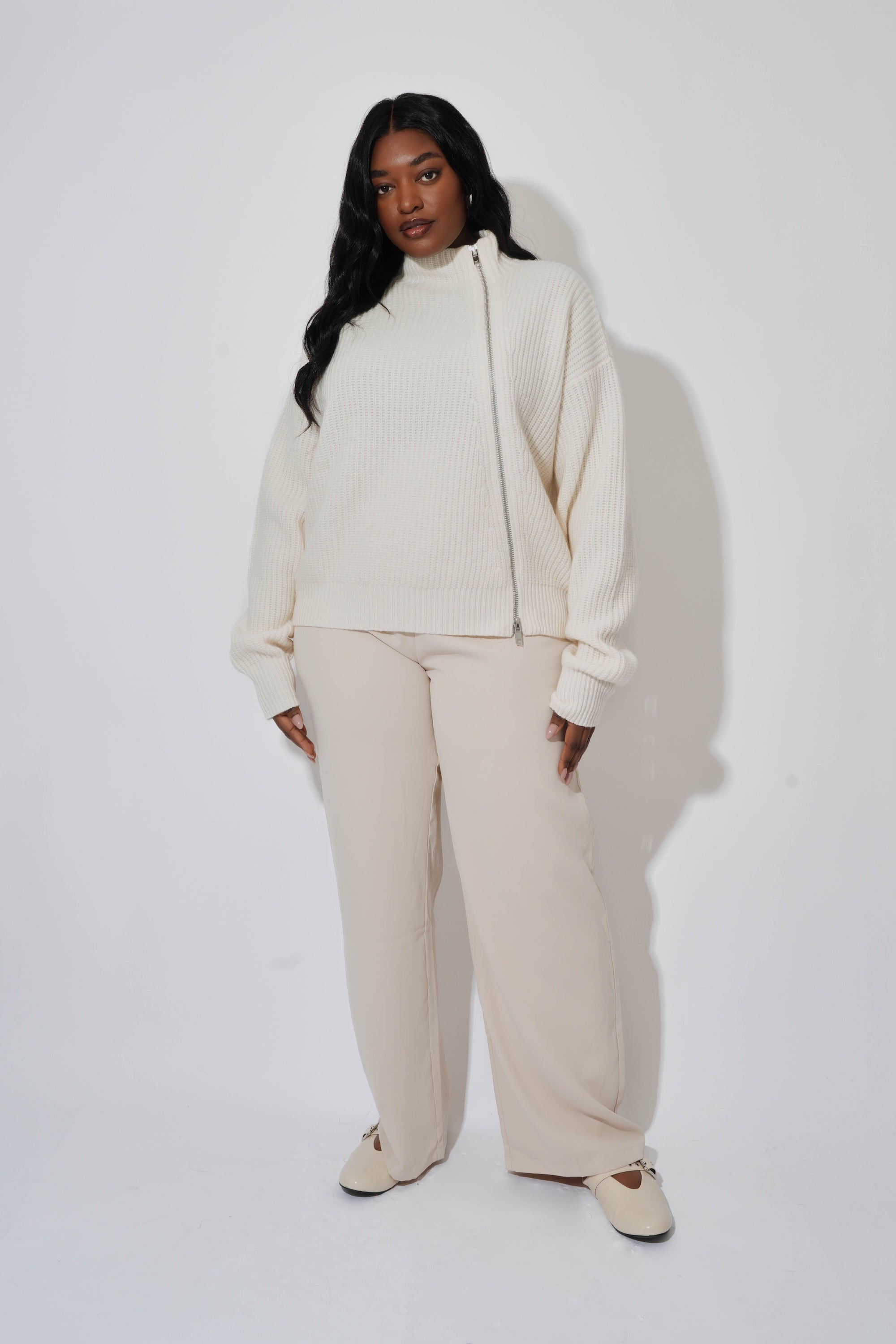 Wool Zip Jumper