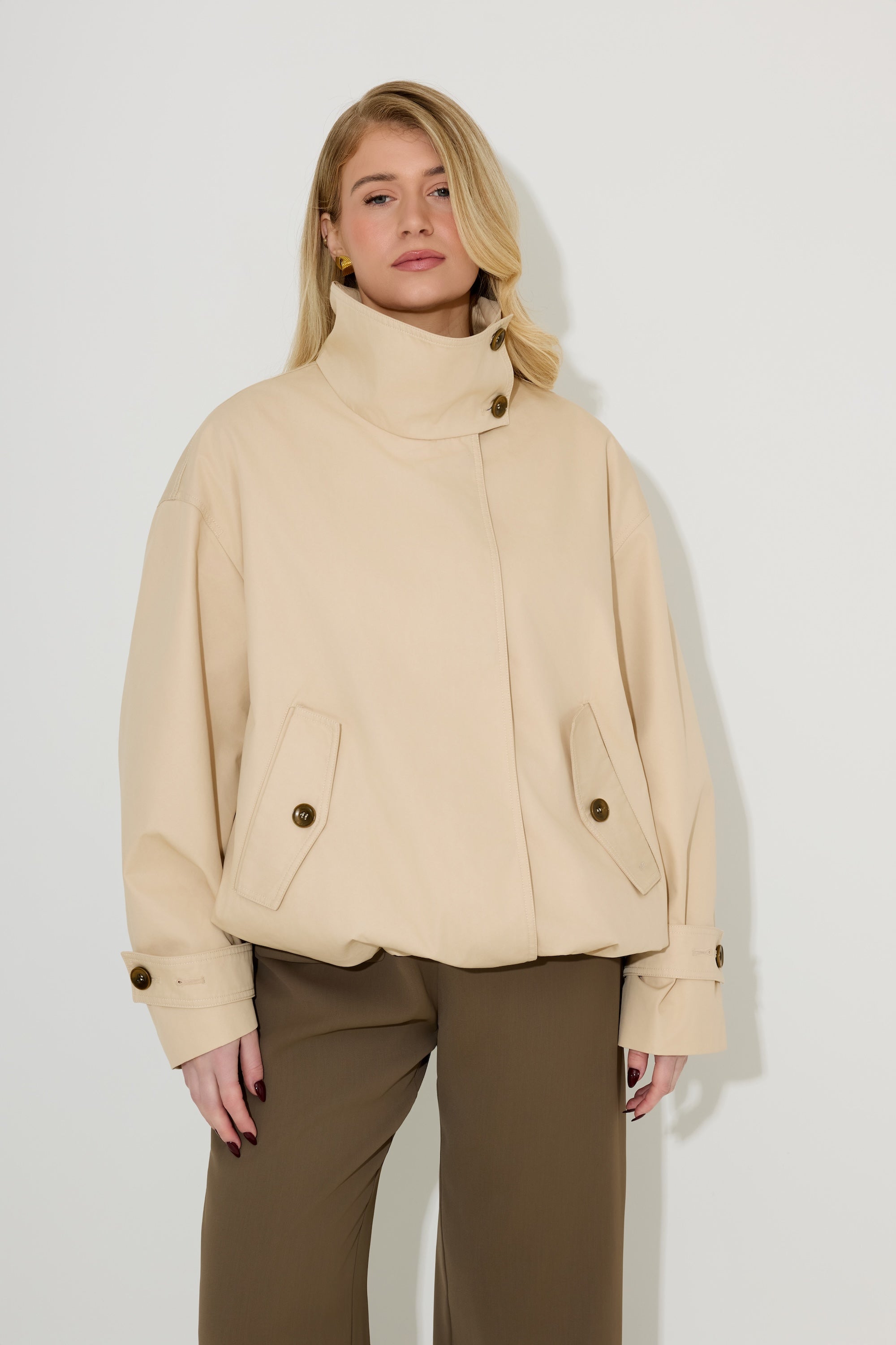 Oversized Cotton Mix Jacket