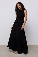 Sheer Knitted Maxi Skirt