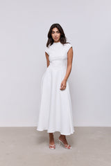 Cap Sleeve Midi Dress
