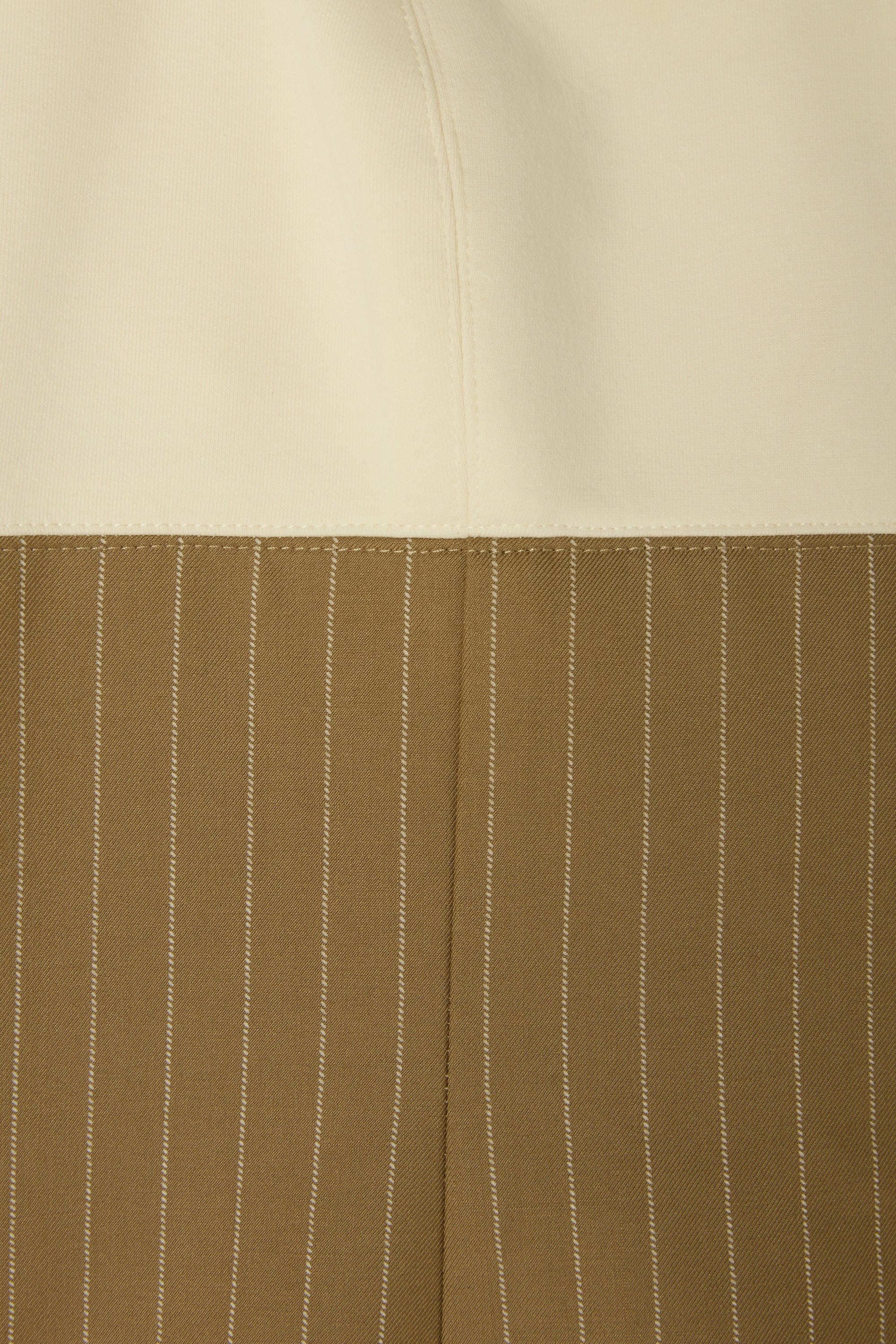 Cotton Mix Pinstripe Mini Dress