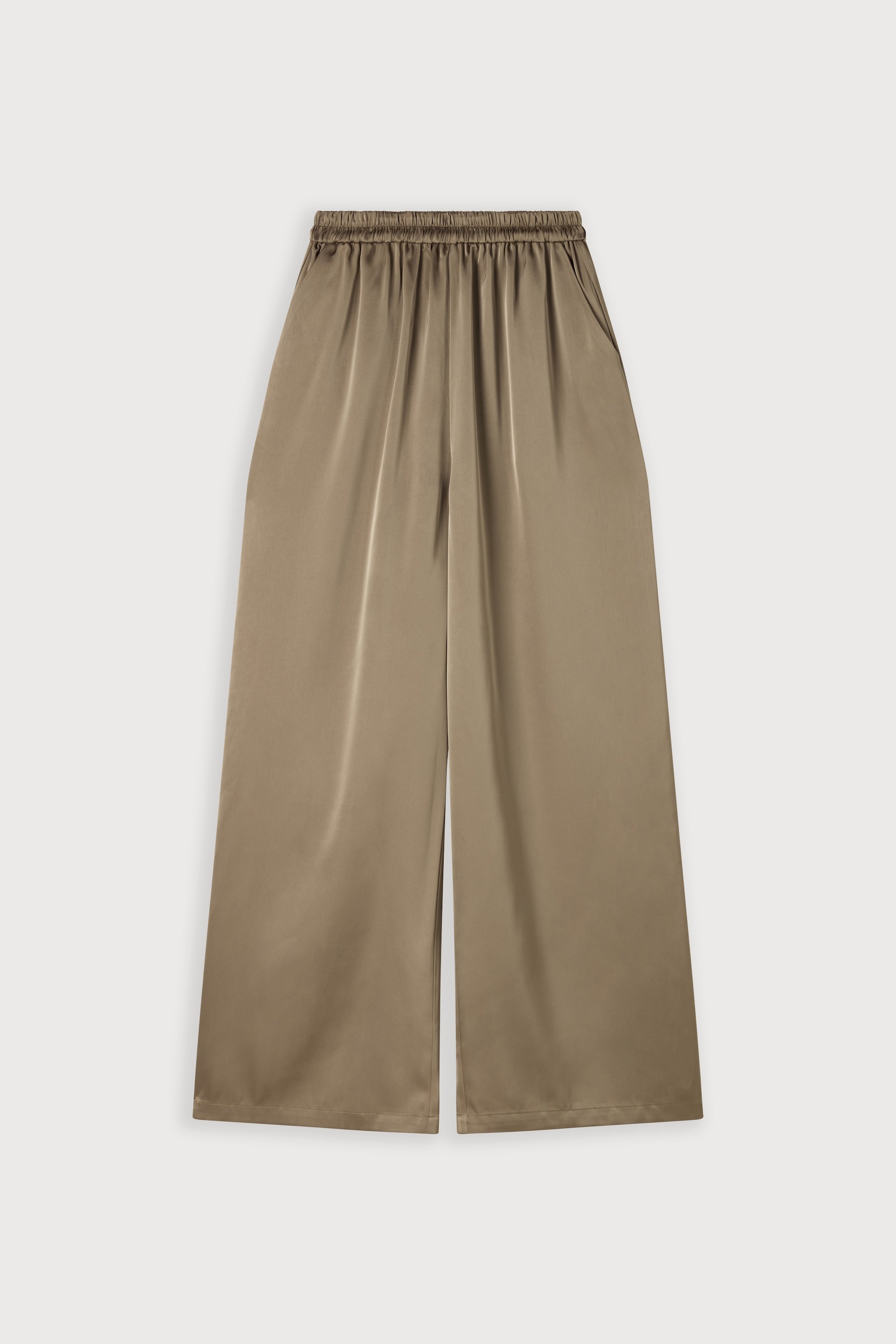 Satin Wide Leg Trousers