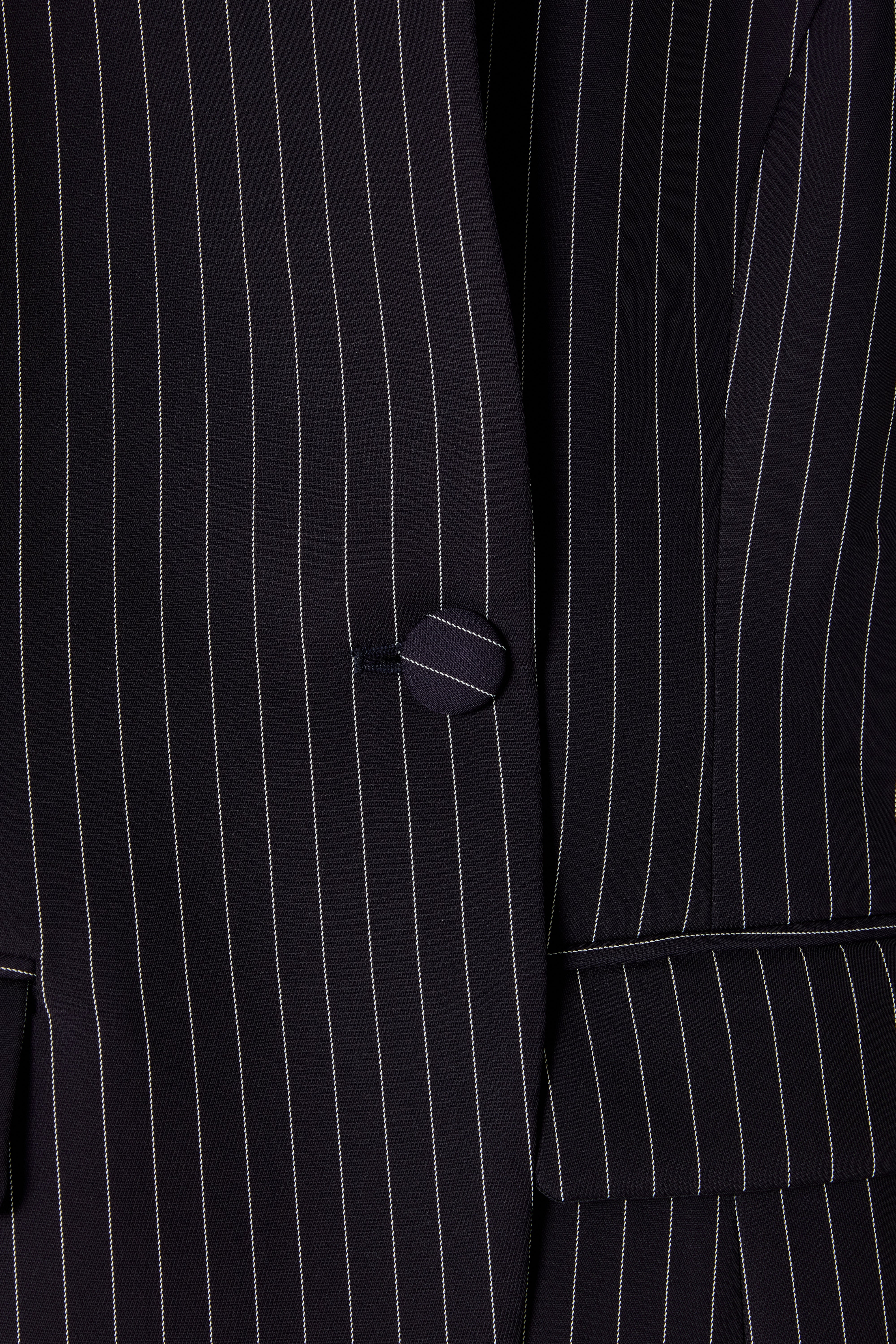 Tailored Pinstripe Blazer