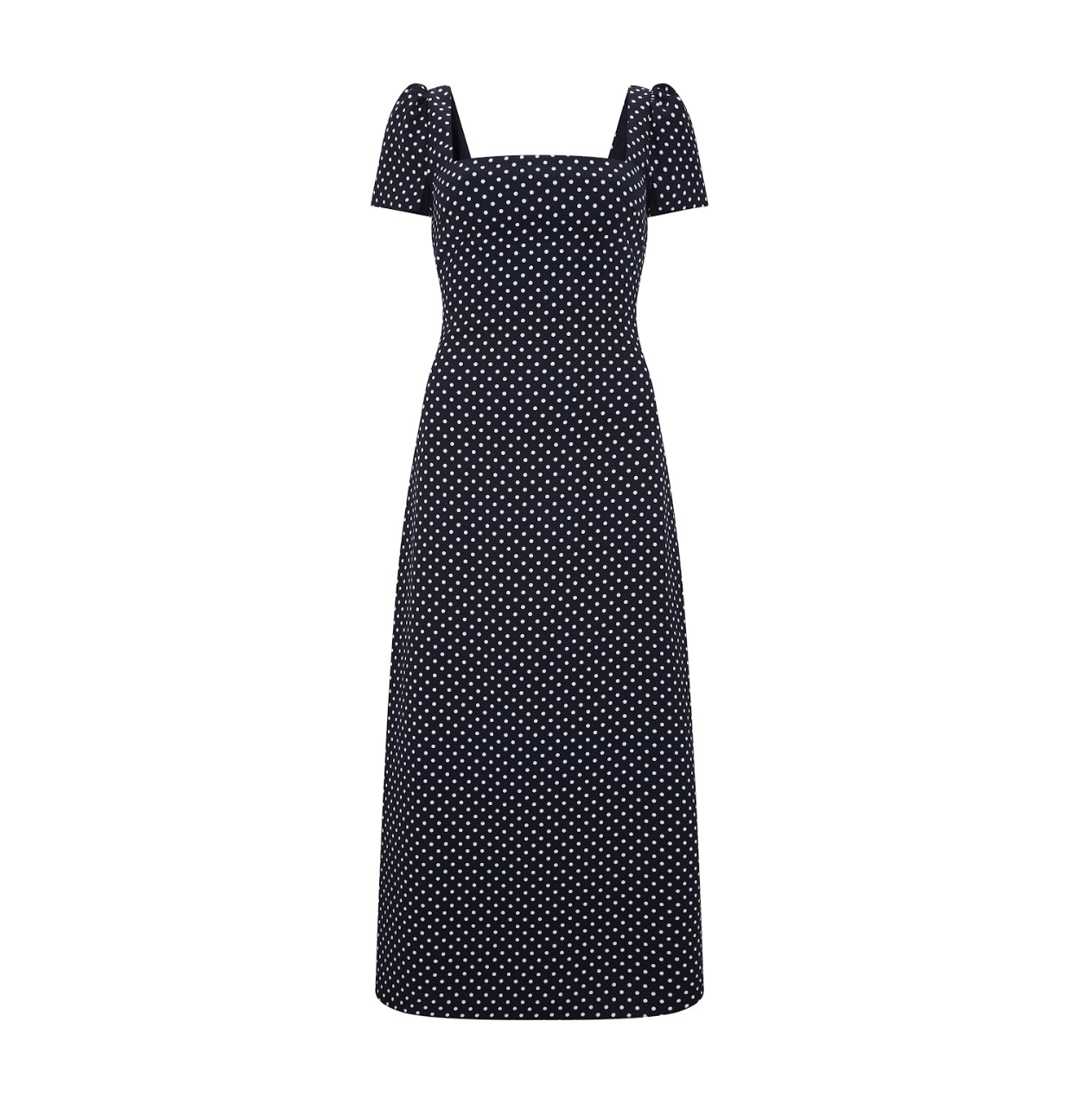 Square Neck Slip Midi Dress