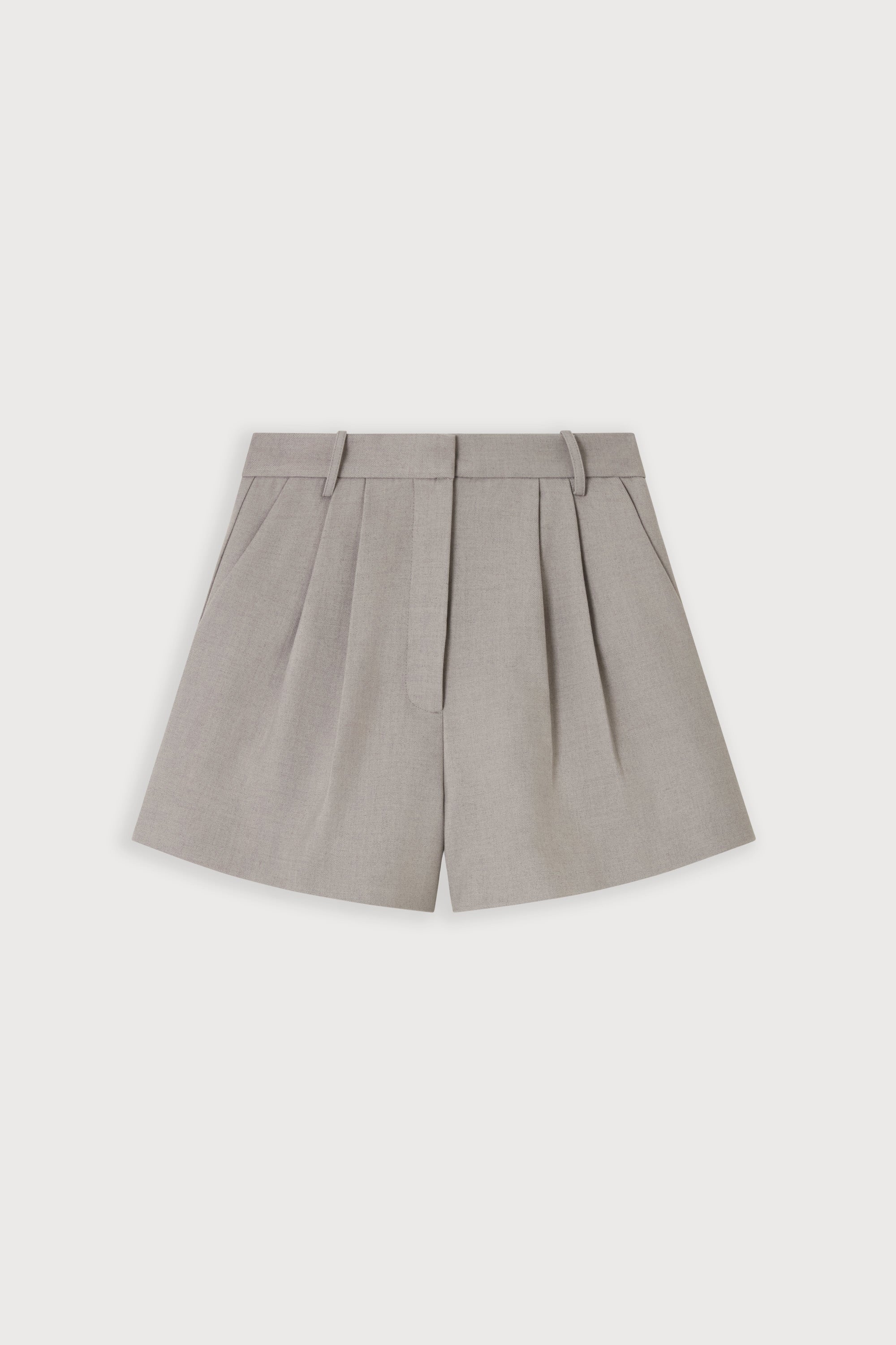 Wool Mix Tailored Shorts